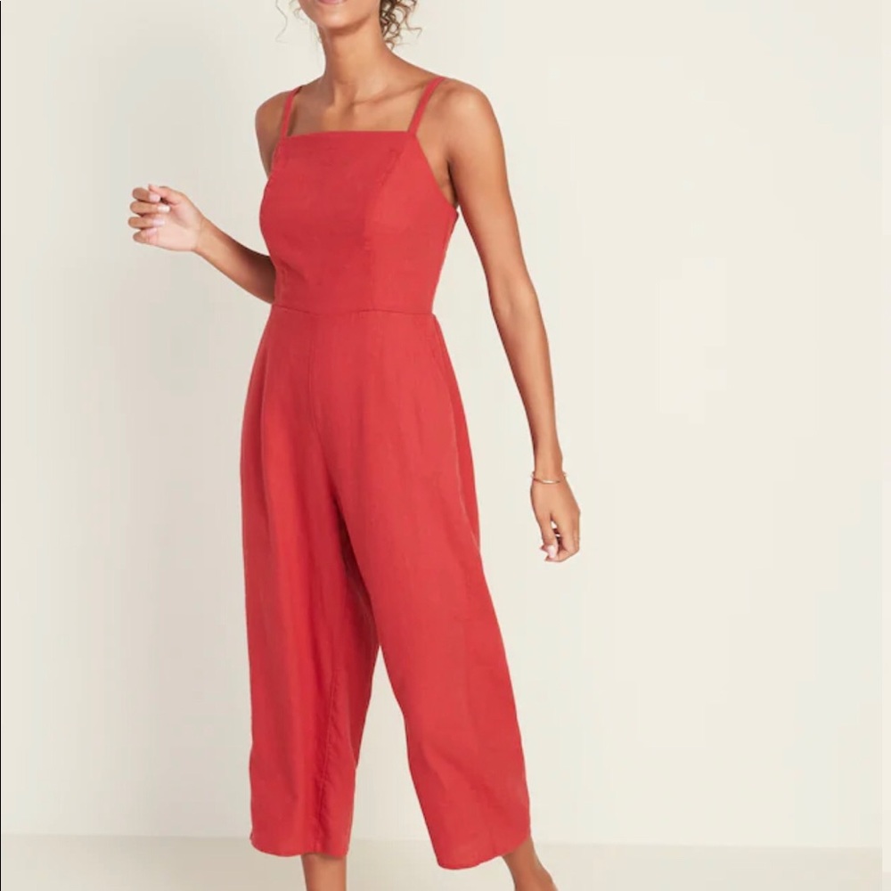 Old Navy Linen-Blend Cami Jumpsuit